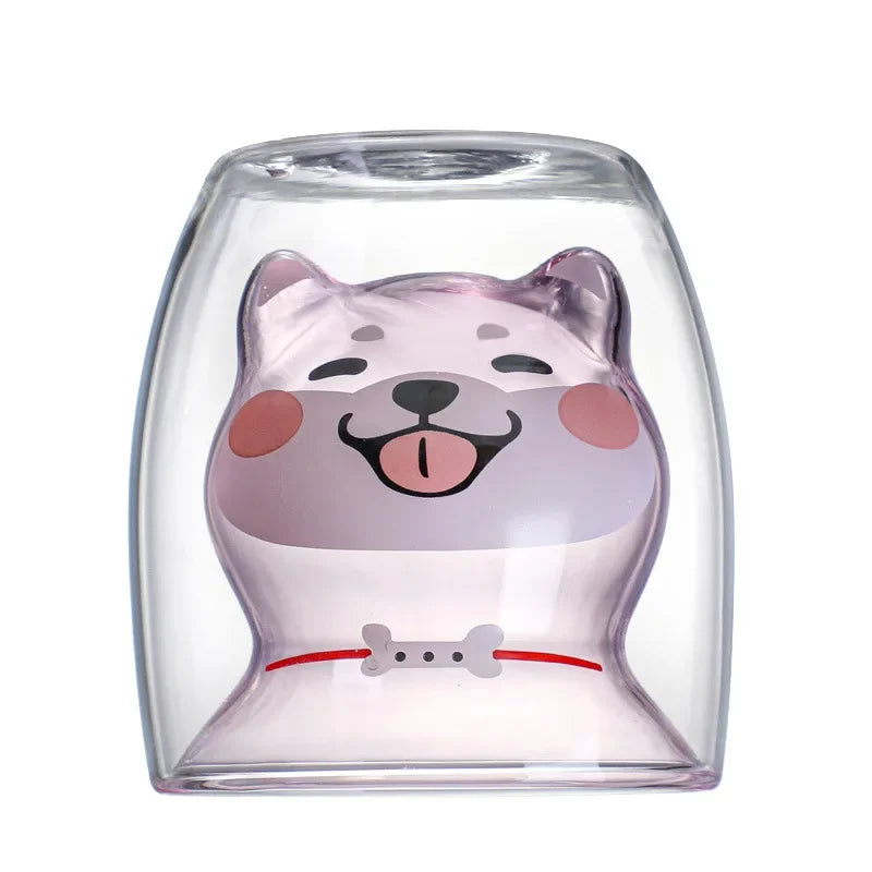 Double Layer Animal Style Glass