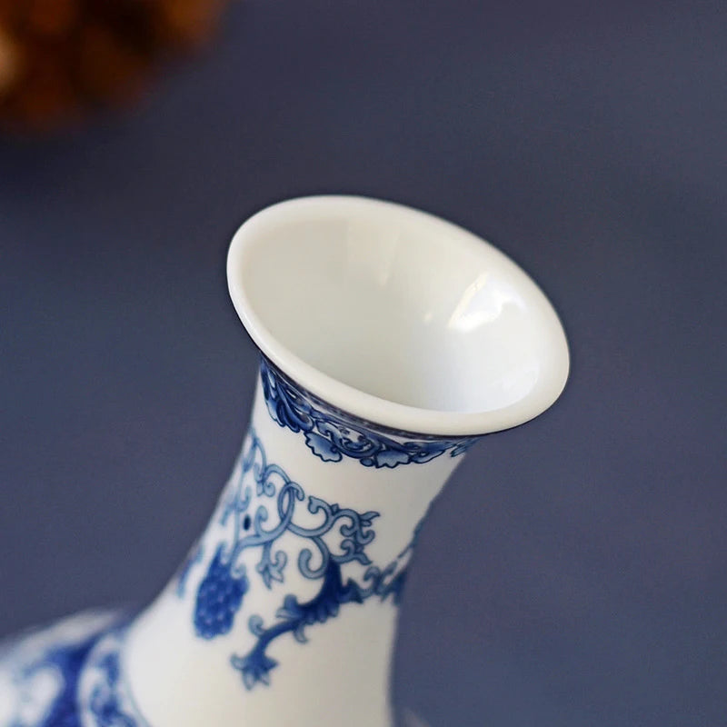 Blue and White Ceramic Vase