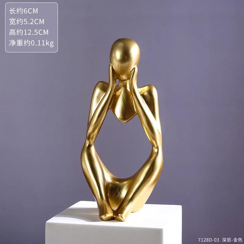 Modern Art Thinker Statue Resin Sculpture