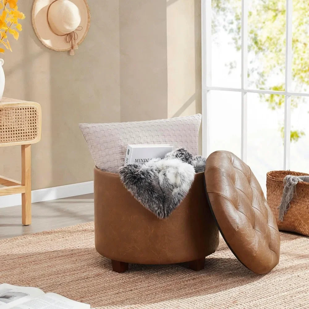 Versatile Round Ottoman
