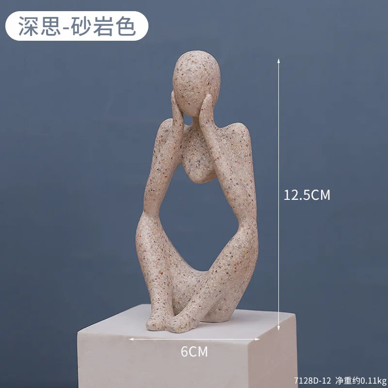 Modern Art Thinker Statue Resin Sculpture