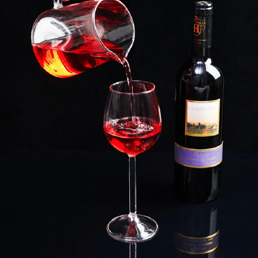 Crystal Glass Wine Red Bottle + Cups