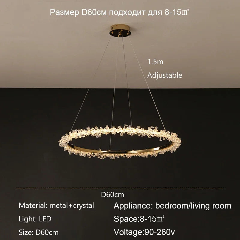 Crystal LED Dimmable Chandelier