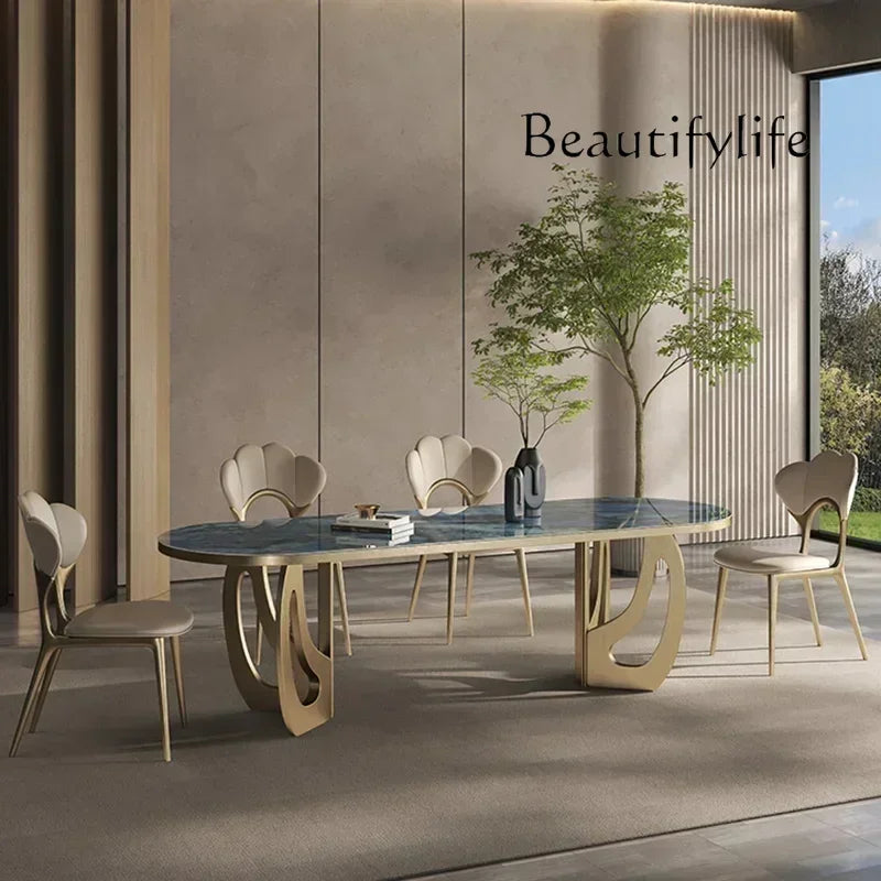 Luxury Marble Dining Table Set