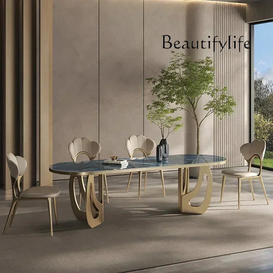 Luxury Marble Dining Table Set