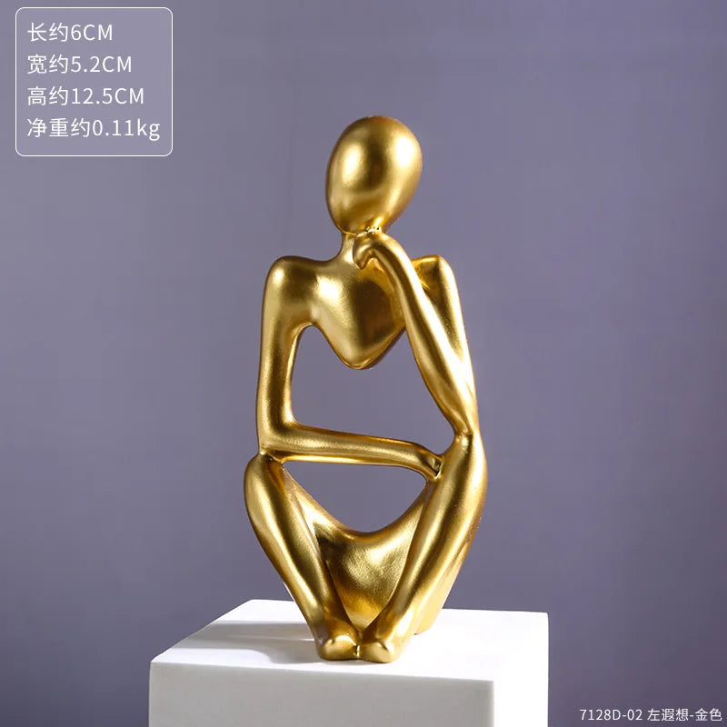 Modern Art Thinker Statue Resin Sculpture