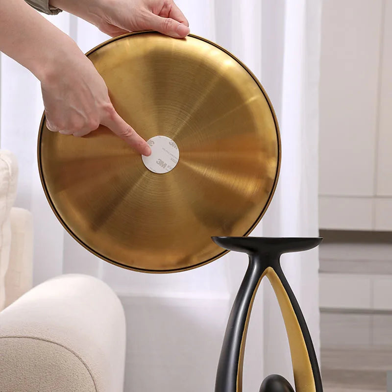 Elegant Abstract Corner Table for Luxe Decor