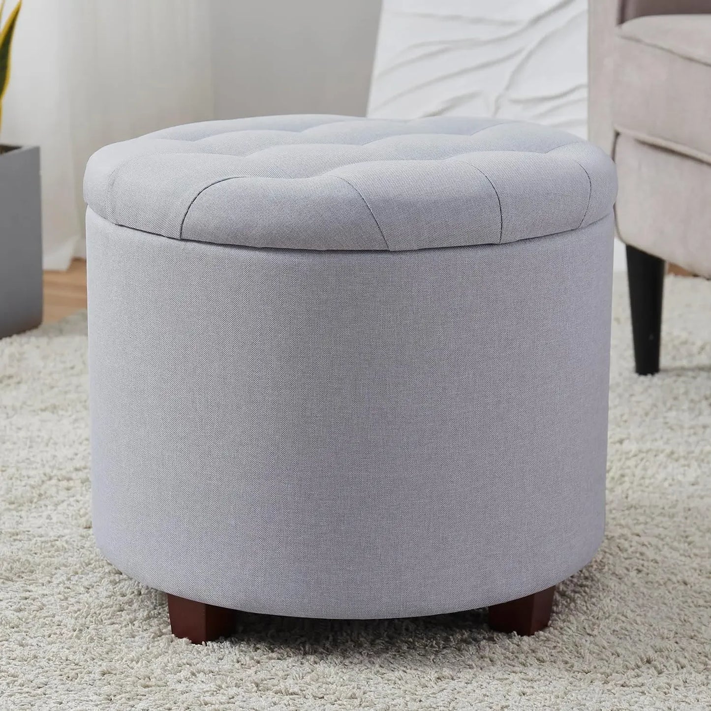 Versatile Round Ottoman