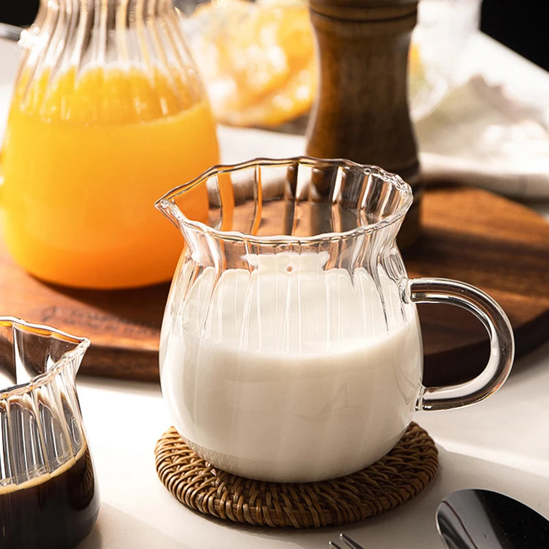 Transparent Borosilicate Glass Pitcher