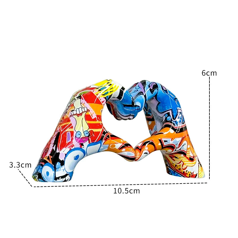 Nordic Heart Gesture Sculpture