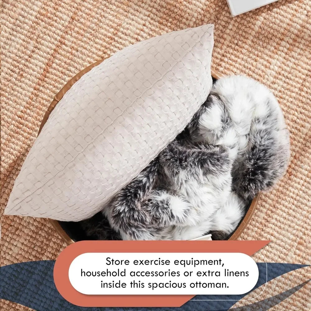 Versatile Round Ottoman