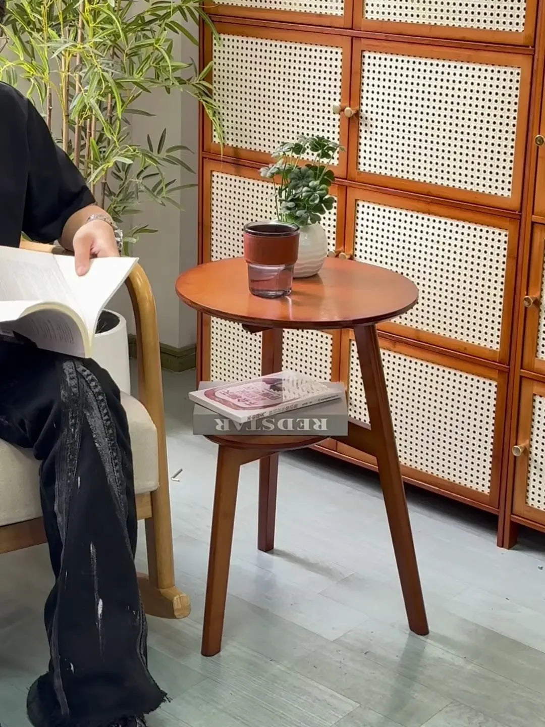 Solid Wood Round Coffee Table