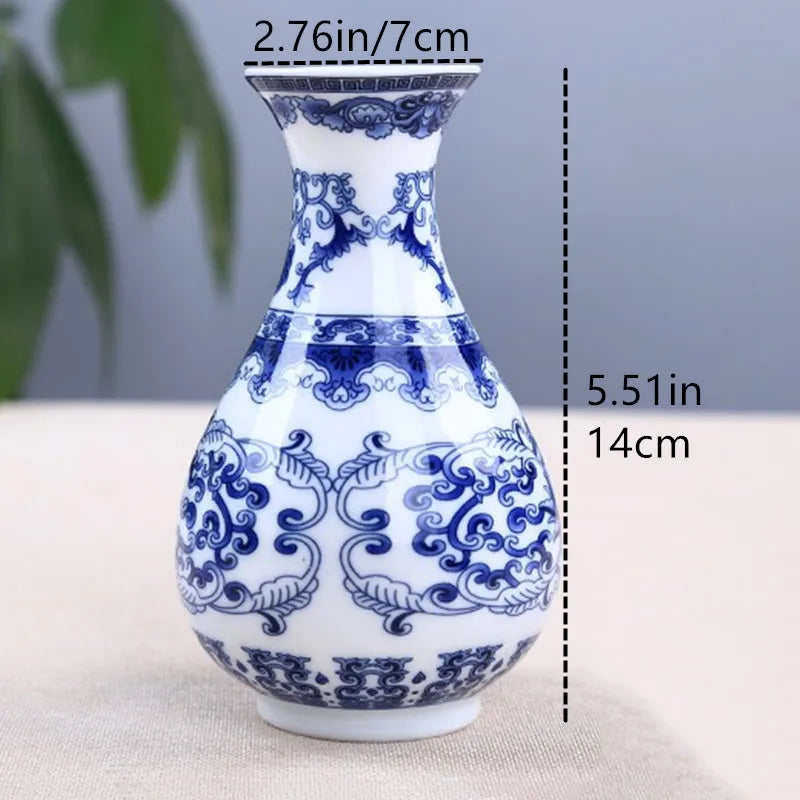 Blue and White Ceramic Vase