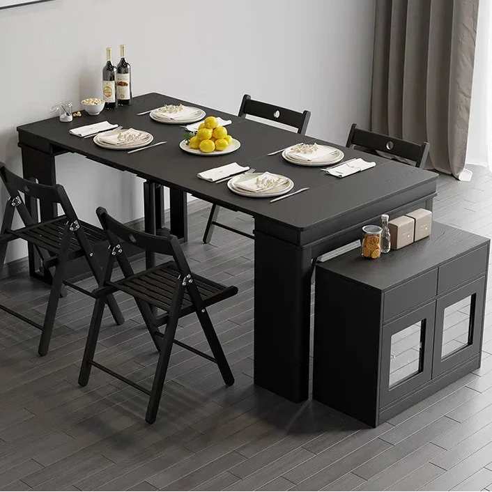 Modern Extendable Dining Table with Storage