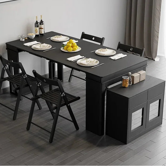 Modern Extendable Dining Table with Storage